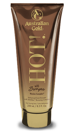 Australian Gold Cosmetico Solare HOT con Bronzers 250ml