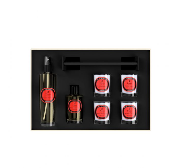 Parks SET POMEGRANATE NOIR Diffusore + Candele Profumate + Spray Ambiente